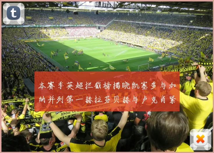 本赛季英超拦截榜揭晓凯塞多与加纳并列第一赫拉芬贝赫与卢克肖紧随其后
